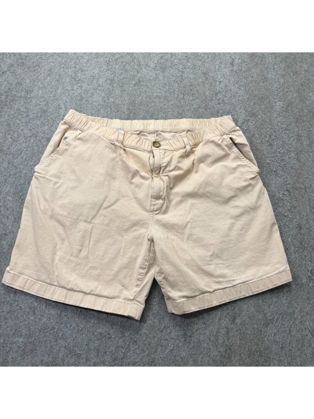 Chubbies Originals Shorts Men 2XL Beige Khaki 7" Elastic Chino Stretch Twill